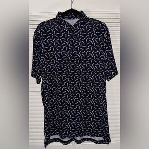 1764 Men's Toucan Bird‎ Print Golf Polo Size L